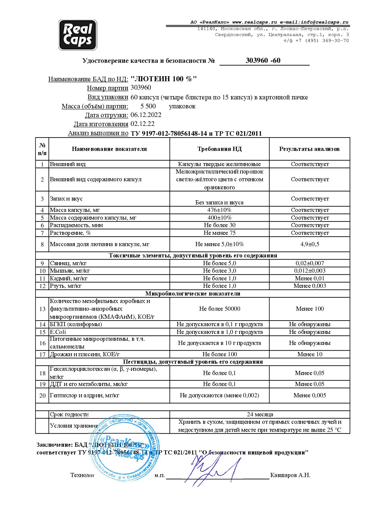 Паспорт №122022